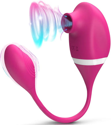 AuraSync™ Remote Dual-Stimulator  |  2 in 1 Egg G-Spot Clitoral Air pulse Stimulator