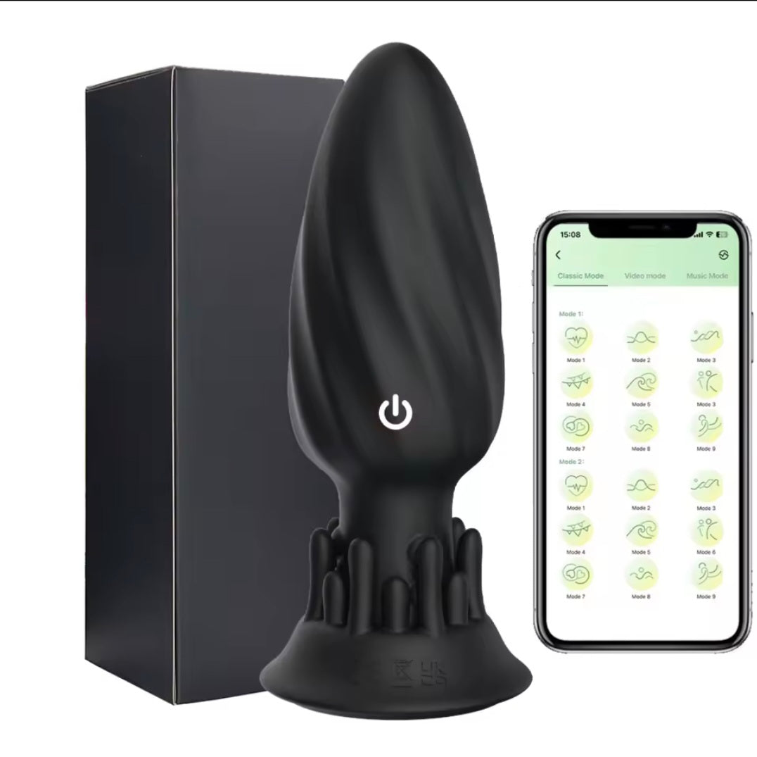 360 Bottom Rotating Anal Vibrating Plug | Remote Control | App Control | 10 Powerful Modes
