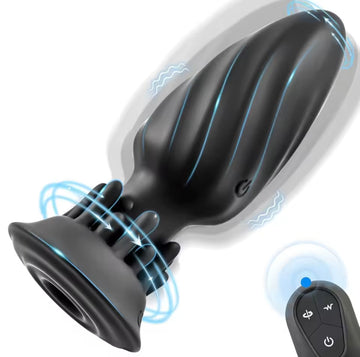 360 Bottom Rotating Anal Vibrating Plug | Remote Control | App Control | 10 Powerful Modes