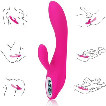Lelos Cerise Pink Rabbit | 2 Motors Vibrator |  7 Modes | Medical Grade silicone | USB