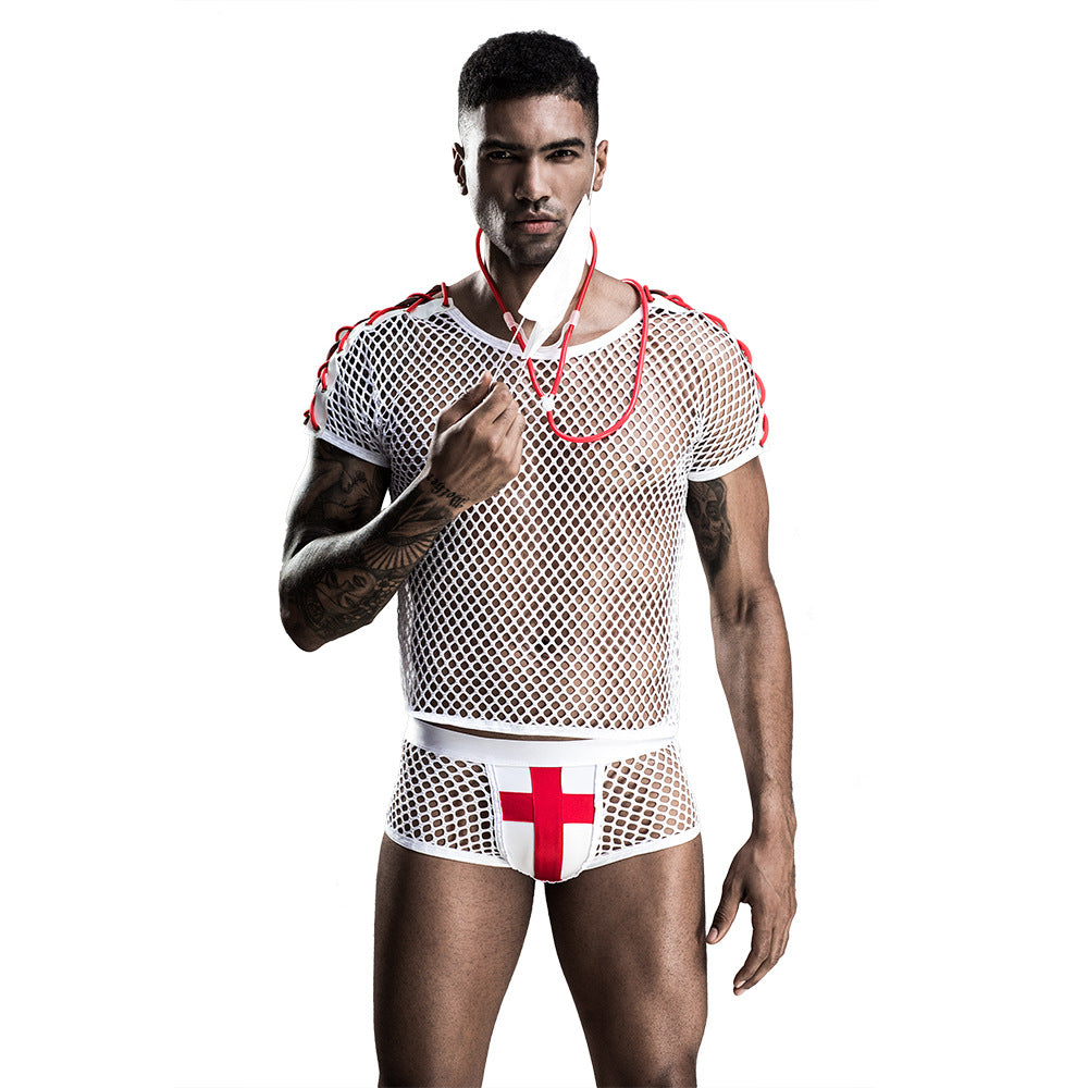 Come Closer Sexy Male Nurse Costume | Adjustable | Stretchy