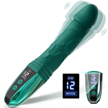 6.2" Realistic Dildo Vibrator | 12 Modes | G-Spot | USB