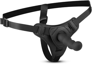 Penicela Strap-On Harness | Black Bendable Dildo | Adjustable | O/S