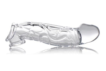 Size Matters Clear 9" Penis Sleeve & Ball Stretcher | 2" Extender | Silicone