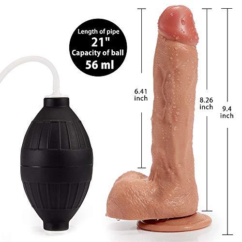 Squirting Realistic 8" Dildo | Nude | Suction Cup
