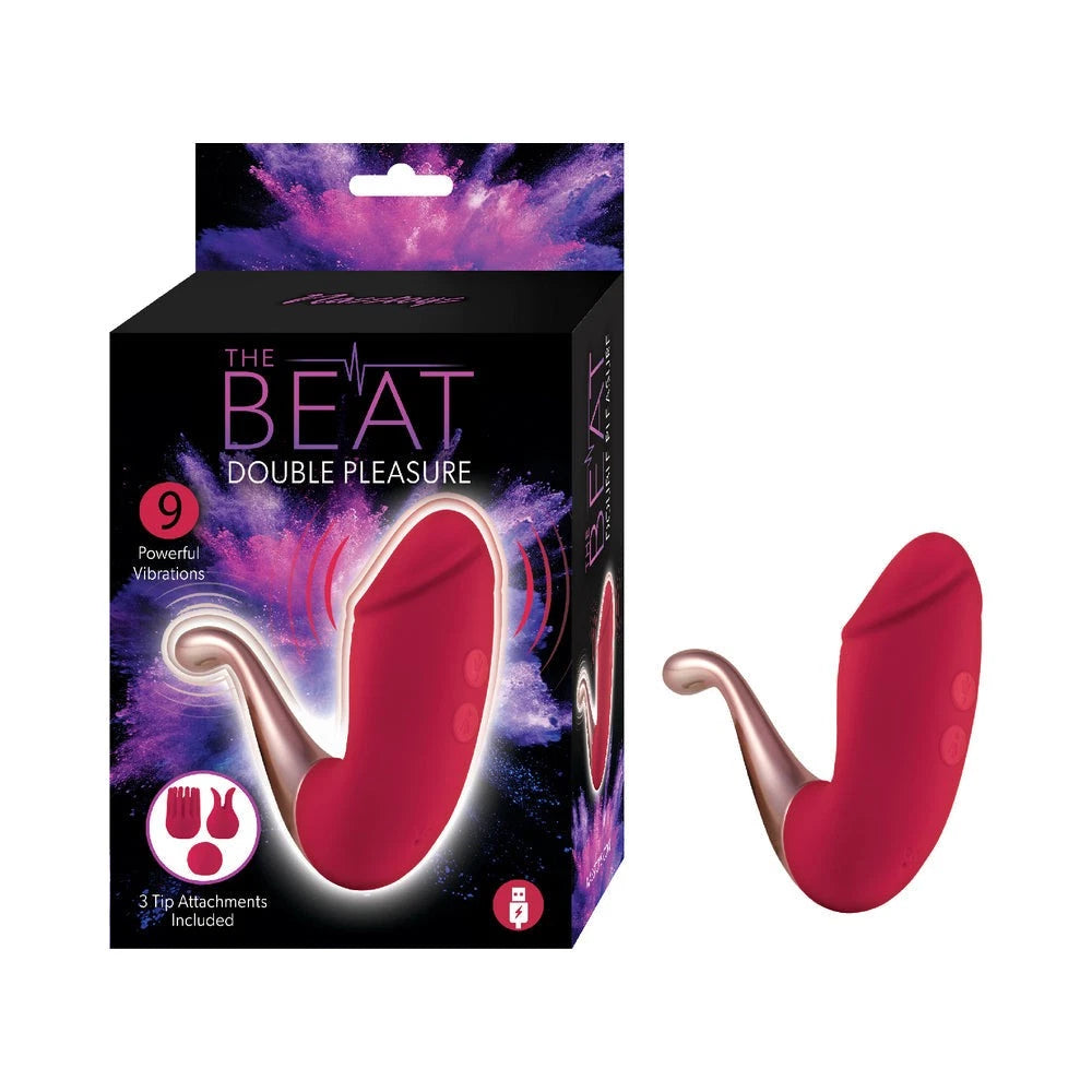 The Beat Double Pleasure | Dual Ended Vibrator | Clitoral | G-Spot | USB | 9 Vibrations