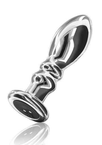 ToyJoy | Buttocks | The Slider Vibrating Metal Butt Plug | Medium | Large