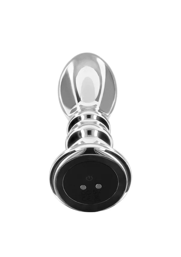 ToyJoy | Buttocks | The Slider Vibrating Metal Butt Plug | Medium | Large