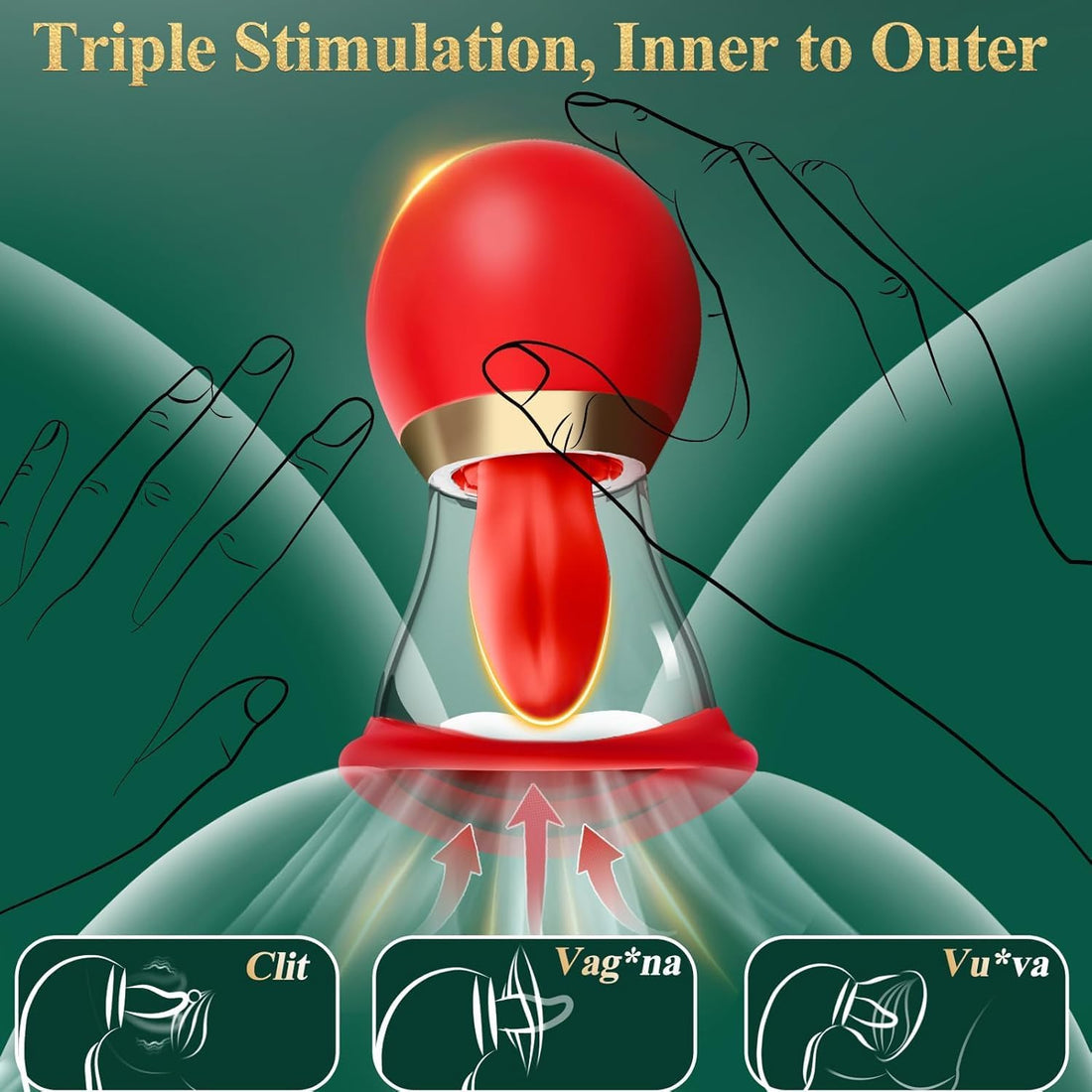 5 in 1 Sucking & Licking Virtuoso2 Vibrator | LCD Display | Powerful Suction |App Control