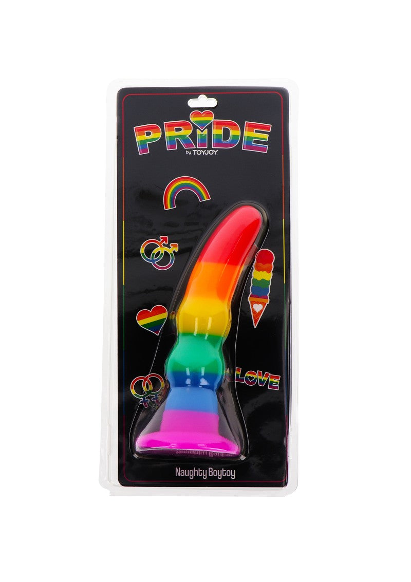 Pride Anal Stimulator 7" | Rainbow | Pure Silicone