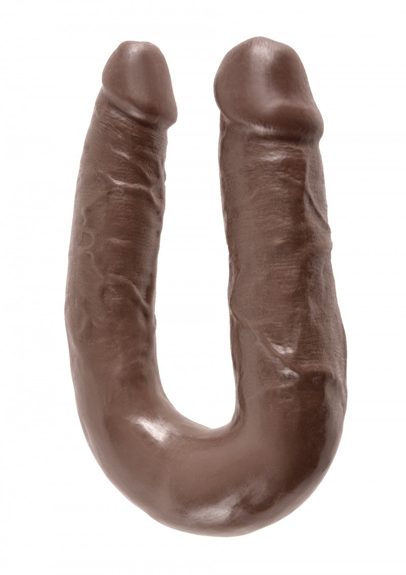 KING COCK | U-SHAPED | MEDIUM DOUBLE TROUBLE | BROWN