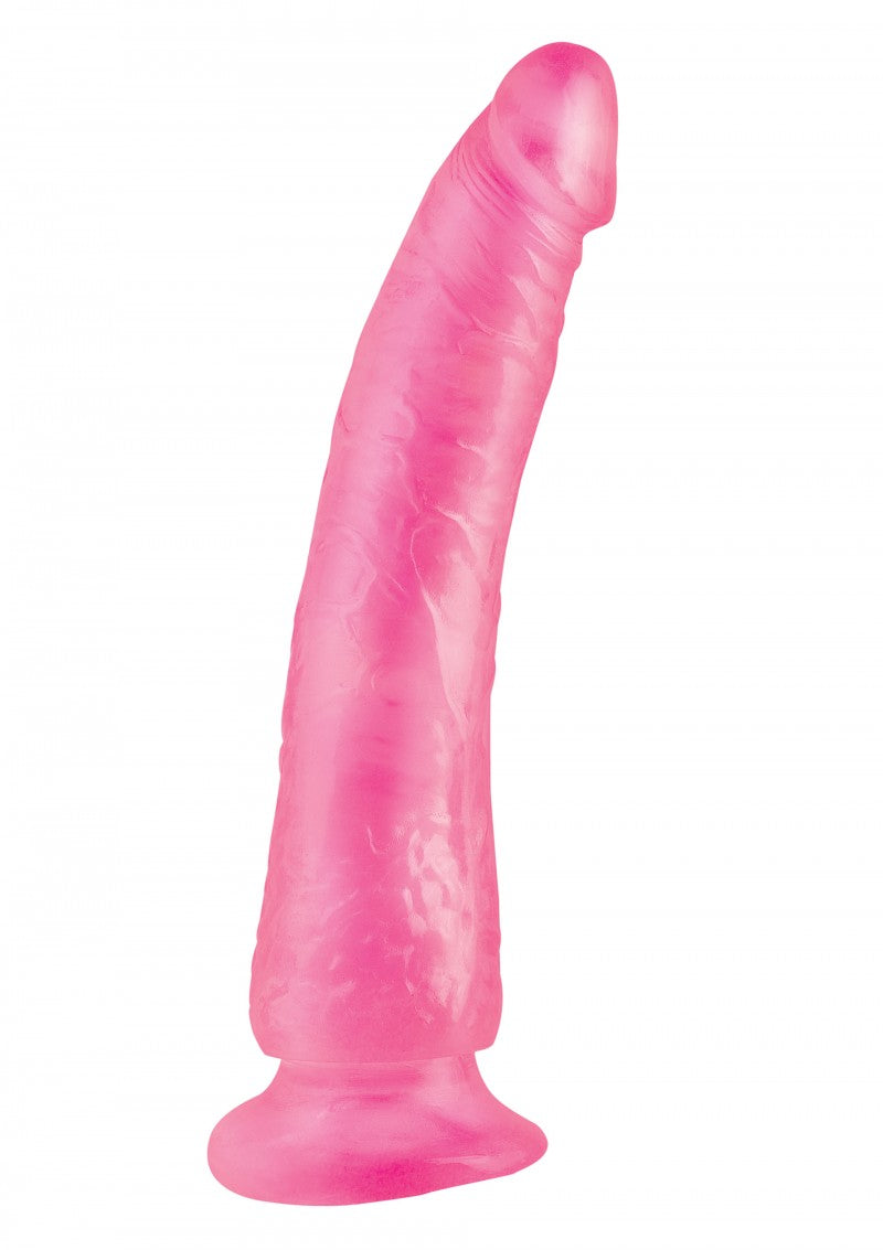 Basix Pink Rubber Works | 7" Slim Seven | With Suction Cup