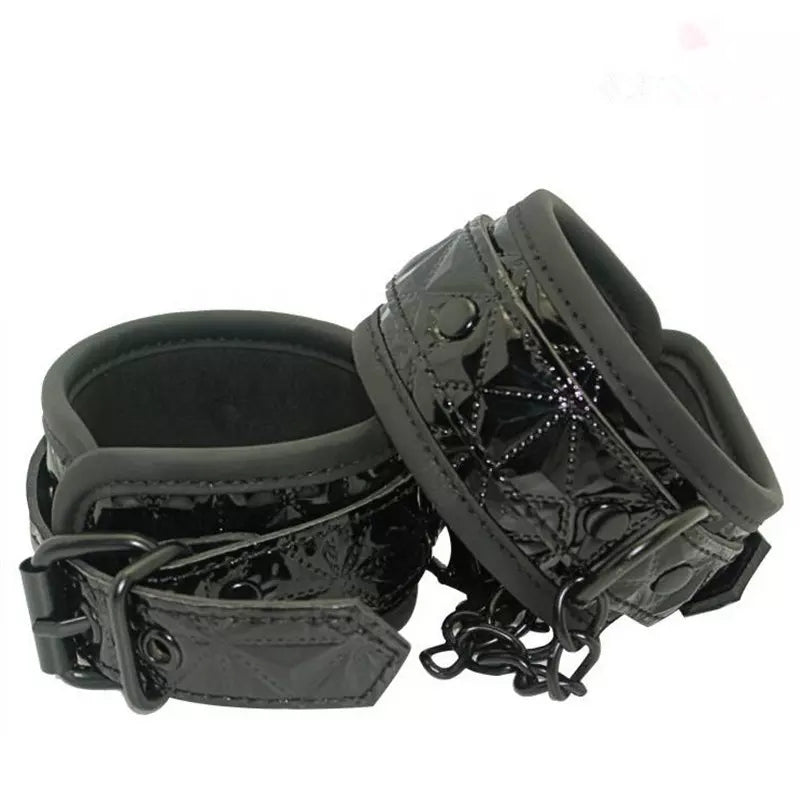 Scandal & Bicep Restraint System, soft lined brocade cuffs | Buy Sex
