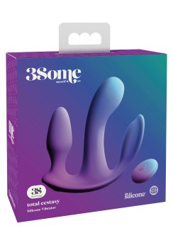 3Some | Vibrator | Vagina | Clit | Anal | 10 Modes | Liquid silicone |…