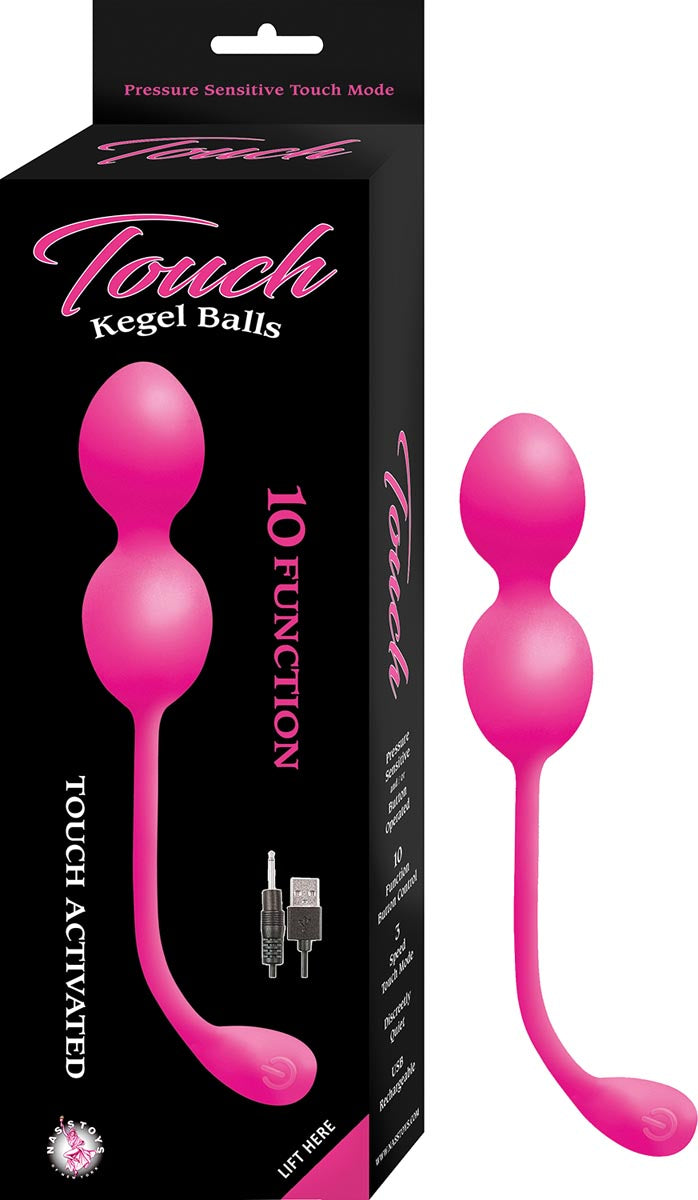 Touch Activation Kegel Balls | 3 Speed | USB | Silicone | Pink