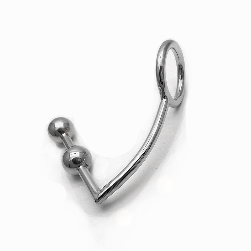 Come Closer | Steel Ring | Anal Double Hook |  Silver