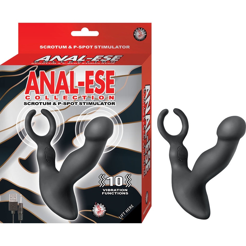 Anal-Ese Prostate Massager | Scrotum | P-Spot | Penis Ring | 10 Speed