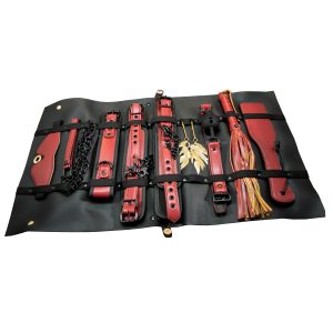 BDSM  De Lux | 10 Piece Bondage  | Padded | Briefcase | Vegan Leather