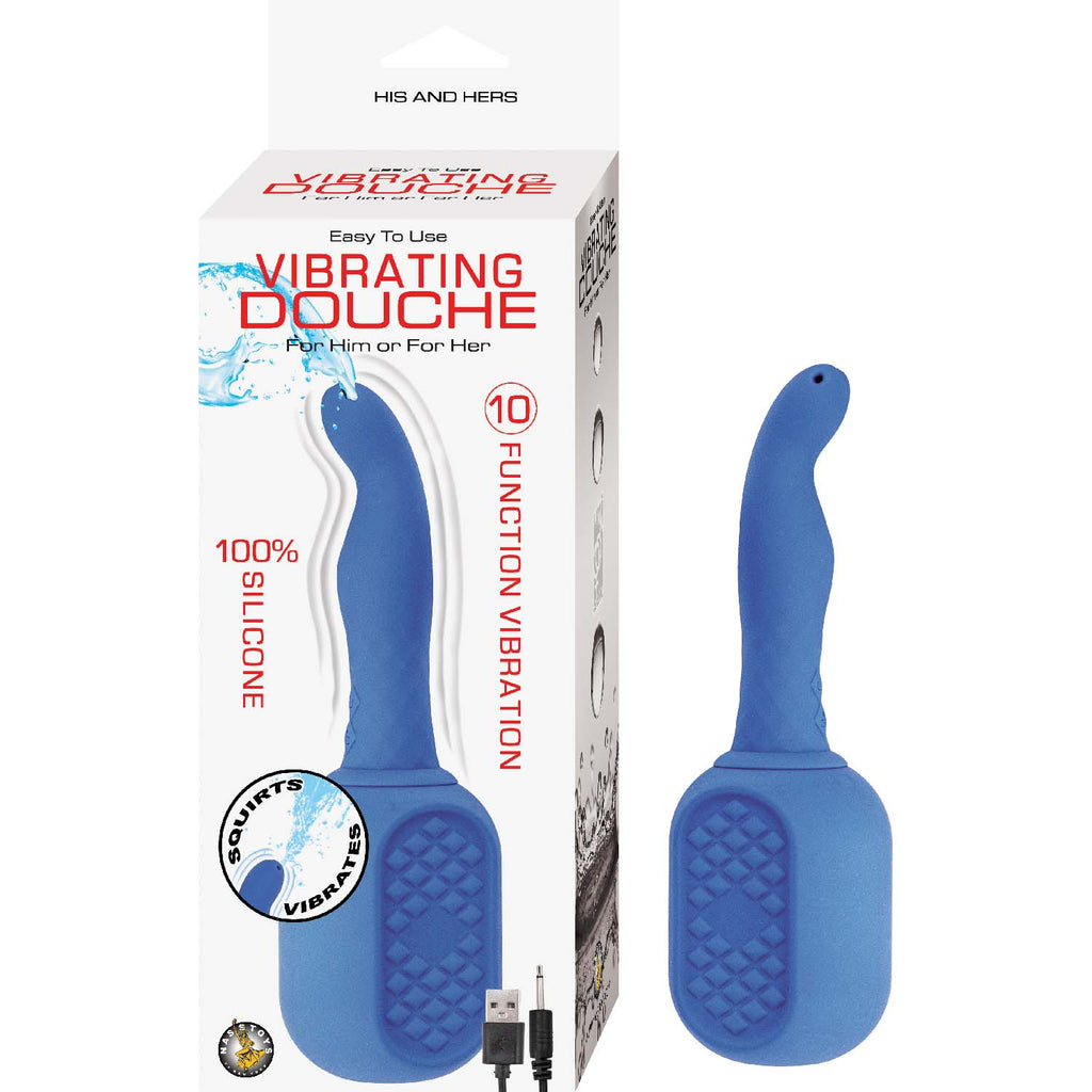 Ultimate Vibrating Douche | Silicone | USB  | Blue | 10 Functions