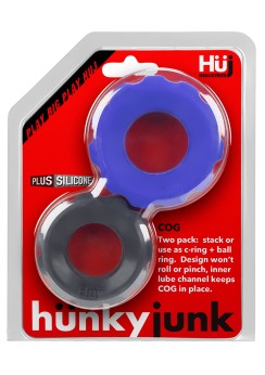 Hunky Junk Enhancer | Stacking Cock Or Ball Ring | Silicone Plus | 2 P…