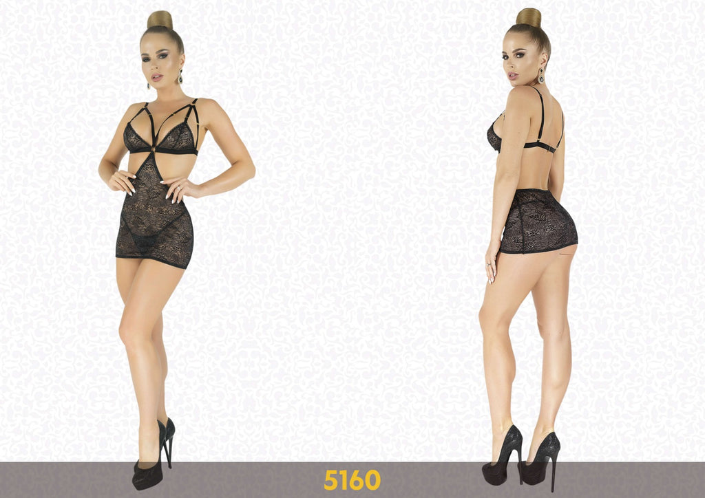 Elawin Lingerie | Open Back Mini Dress