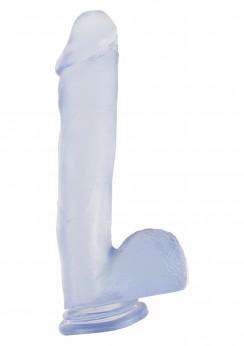 Basix Rubber Works 12" with balls and suction cup | Clear - https://www.mysexshop.co.za/