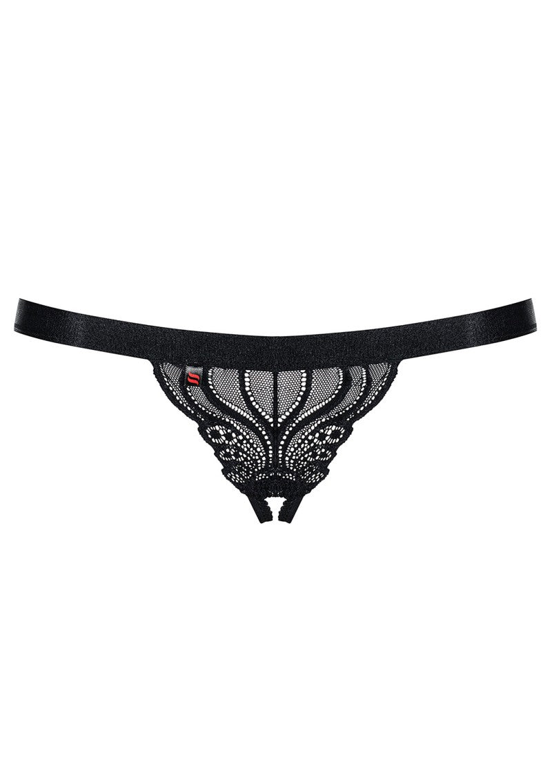 Obsessive 828 Spicy Crotchless Thong | Lace l Thong l Crouch less l Multistretch