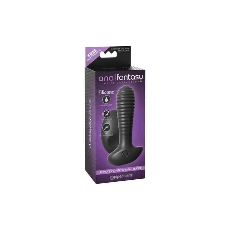 Anal Fantasy Elite Anal | Black  Silicone | Vibrating | USB Remote Anal Fantasy
