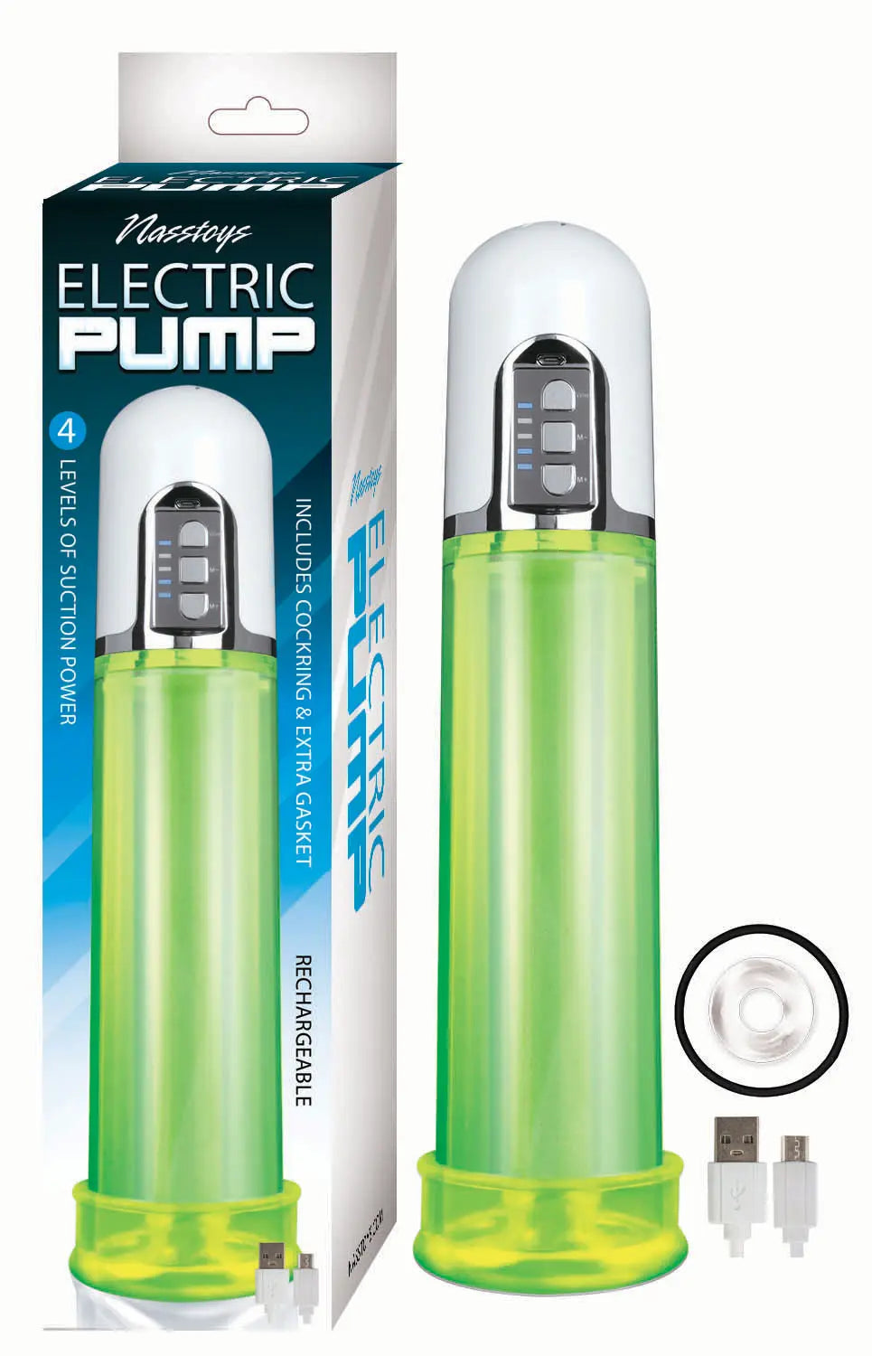 Automatic Pump | Strong Suction | Ultra Quiet | Cock Ring | 4 Levels | USB Nasstoys