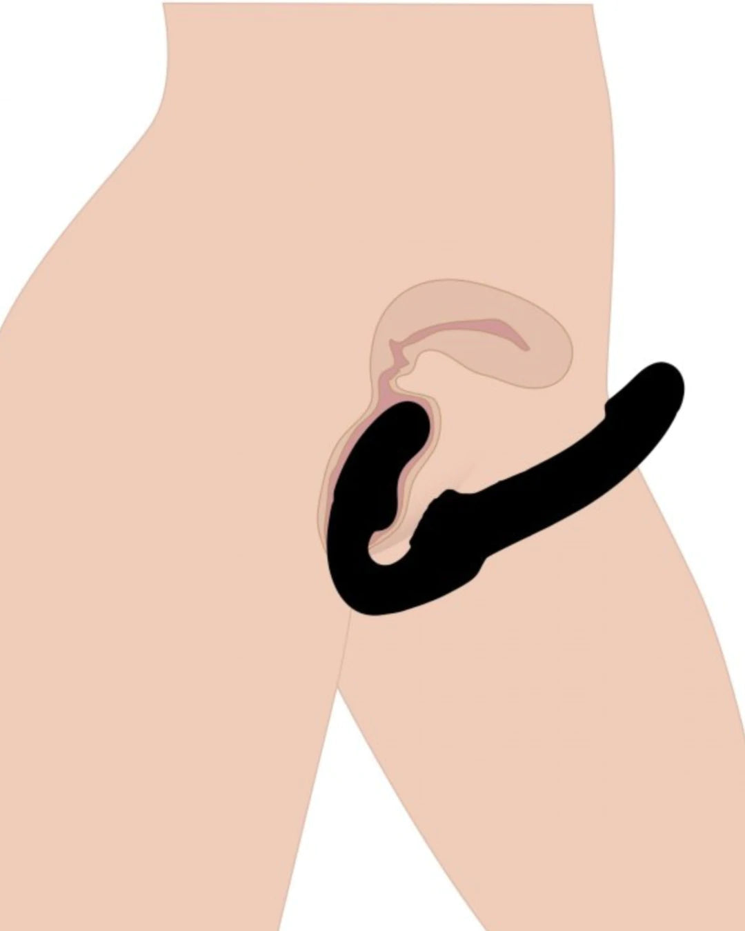 Come Closer Unisex Strapless | 8" Vibrating | Soft Silky Silicone | …