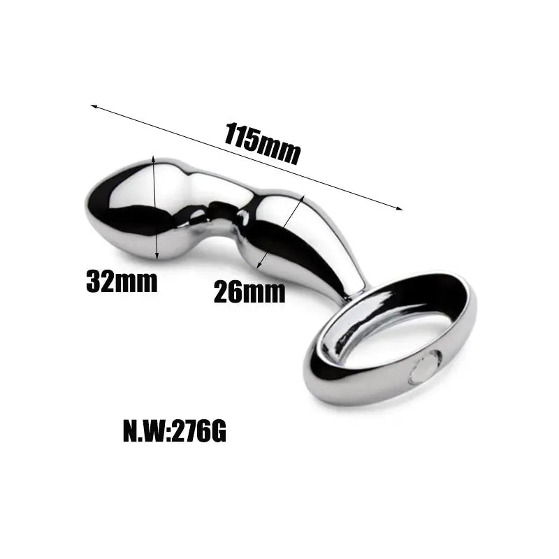 Come Closer Deluxe Fetish Plug | P-spot | Stainless steel | Chrome