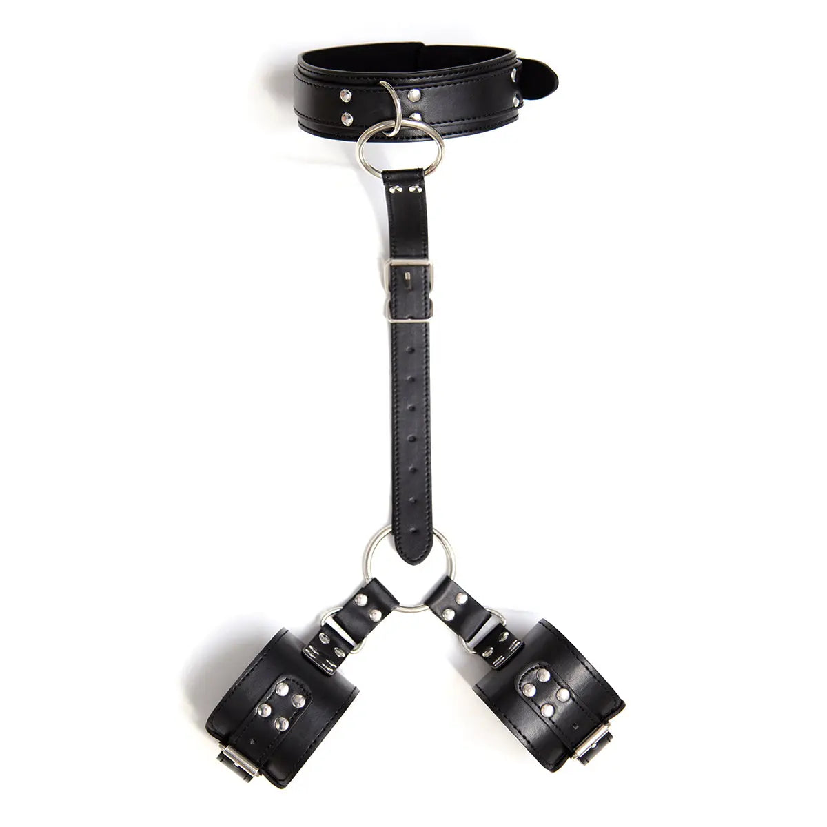 Come Closer Neck Restraint System | Wrist | Bondage | Soft Vegan Leather Scandal