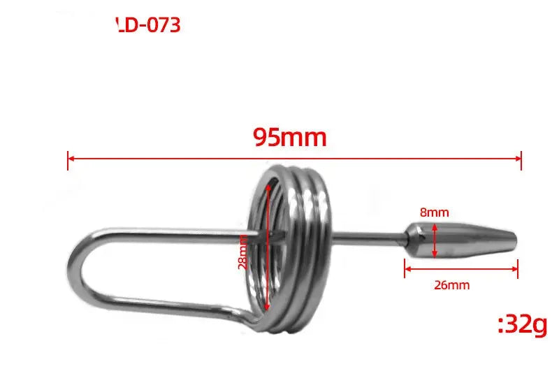 Come Closer Penis Bullet Plug | Tripple Glans Ring | Chrome | Cum Sto…