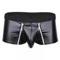 Come Closer Sexy Briefs |  Faux Leather | Double Zipper |  Stretch megan