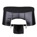 Come Closer Sexy Briefs |  Faux Leather | Double Zipper |  Stretch megan