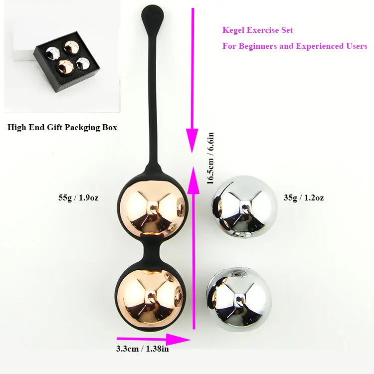 Come Closer | Silver & Bronze Kegel Balls | 2 Sets My Sex Shop