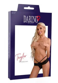 Daring Taylor  | Crotchless | Embroidery | 4 Way Stretch