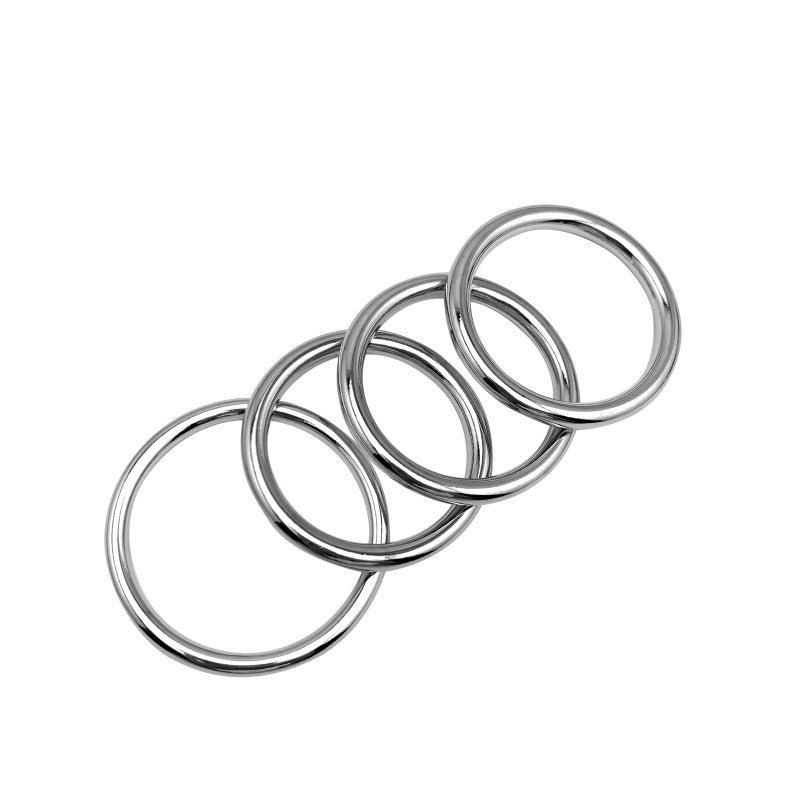 Come Closer Cock Ring Multi Set | Stainless Steel | Chrome