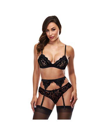 Baci Lace Garter Set | 3 piece set