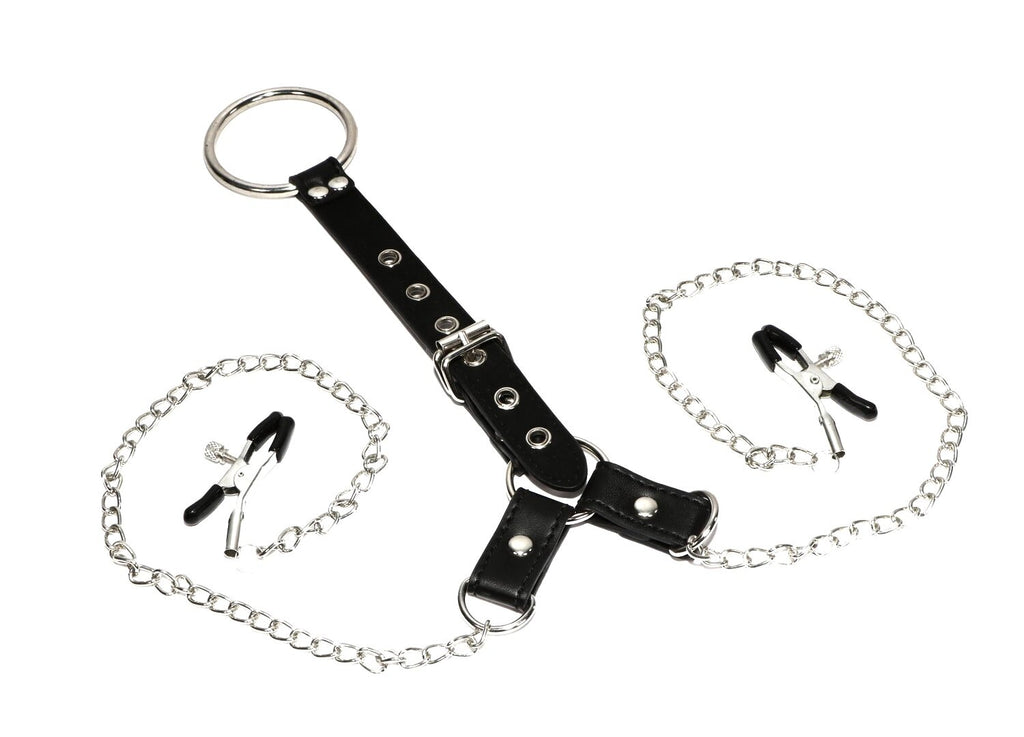Come Closer Lux Nipple Clamp & Cock Ring | Adjustable