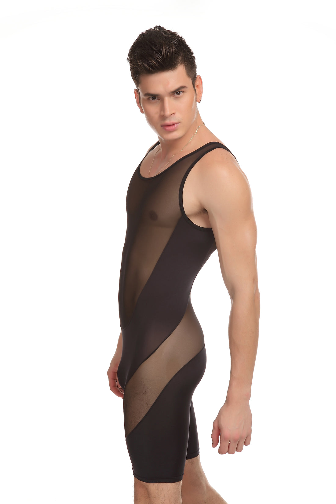 Jok Jump Suit | Black | Stretchy | Fine Mesh