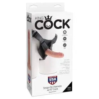 King Cock Universal Strap On Harness with 6" dildo King Cock