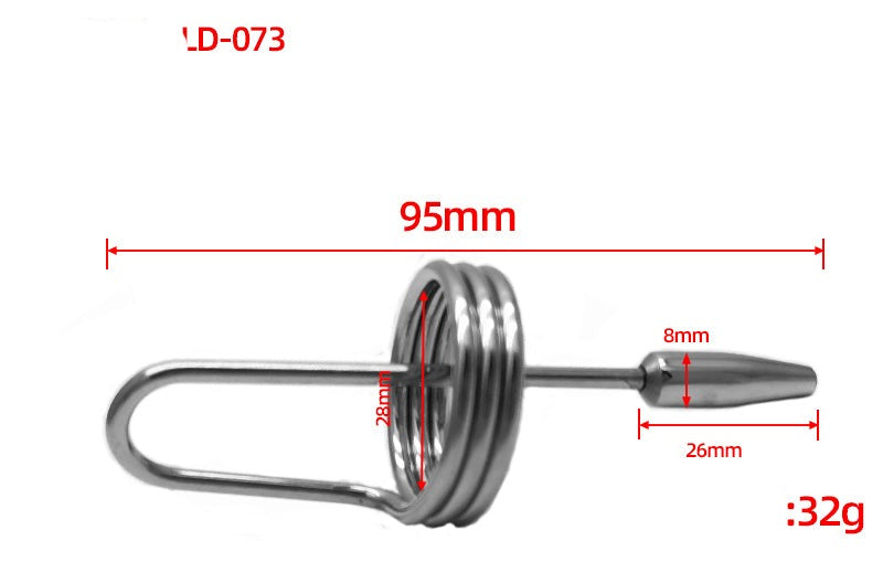 Come Closer Penis Bullet Plug | Tripple Glans Ring | Chrome | Cum Sto…