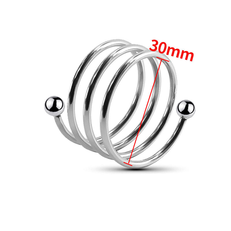 Come Closer Multi Spring Set | 5 Cock Rings | Chrome