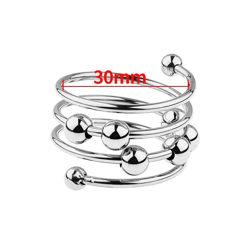 Come Closer Multi Spring Set | 5 Cock Rings | Adjustable | Chrome