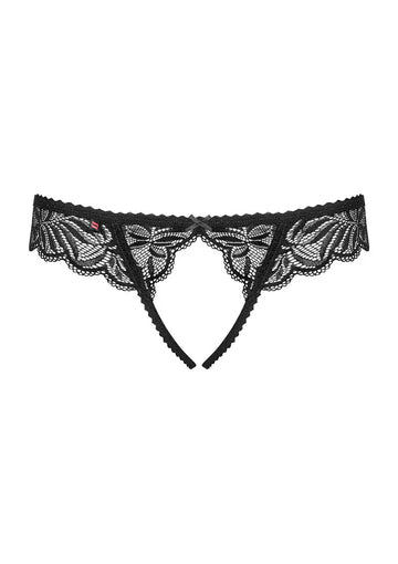 Obsessive Contica Crotchless Thong | Lace l Thong l Crouch less