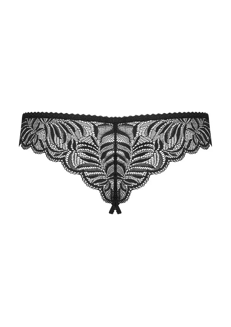 Obsessive Contica Crotchless Thong | Lace l Thong l Crouch less