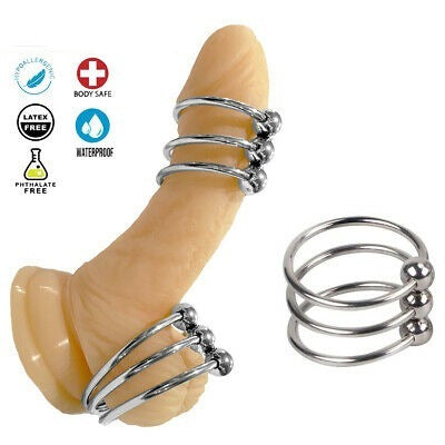 Come Closer Multi Spring Set | 5 Cock Rings | Adjustable | Chrome