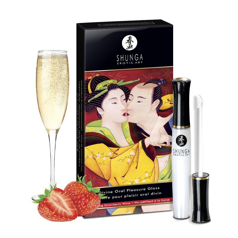 Shunga Strawberry Oral Sex | Warming & Cooling Gel | Unisex | Edible