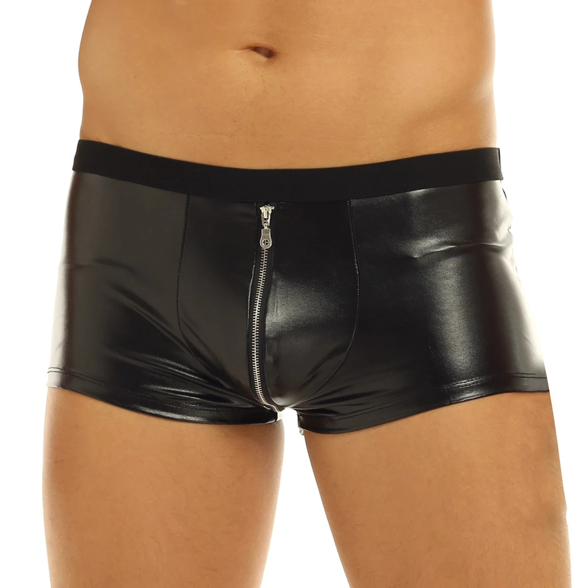 Merry See Leather Looking Sexy Boxer